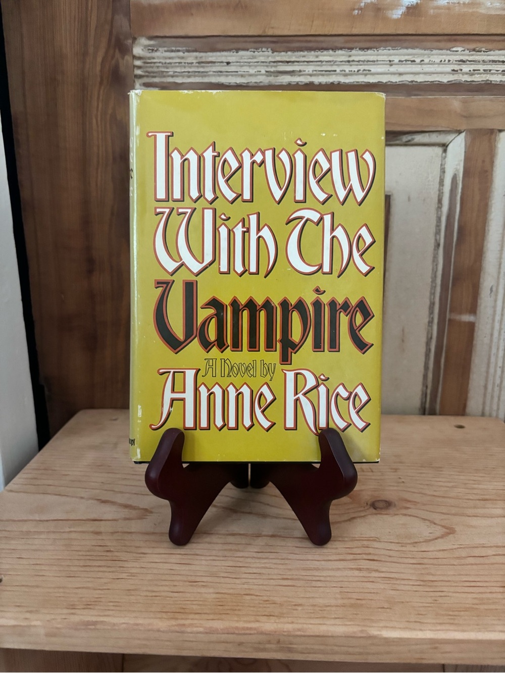 Interview With The Vampire by Anne Rice - Yellow Hardcover-Copyright 1976